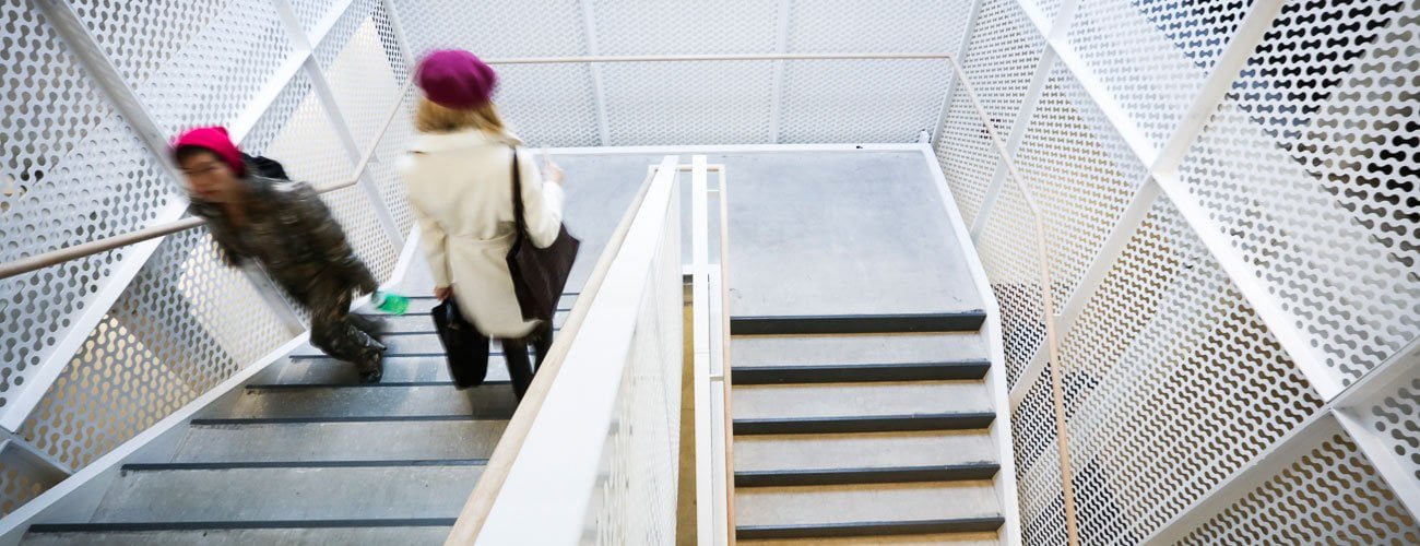 Majer Metal Works: Custom Steel Stair Installation at MICA