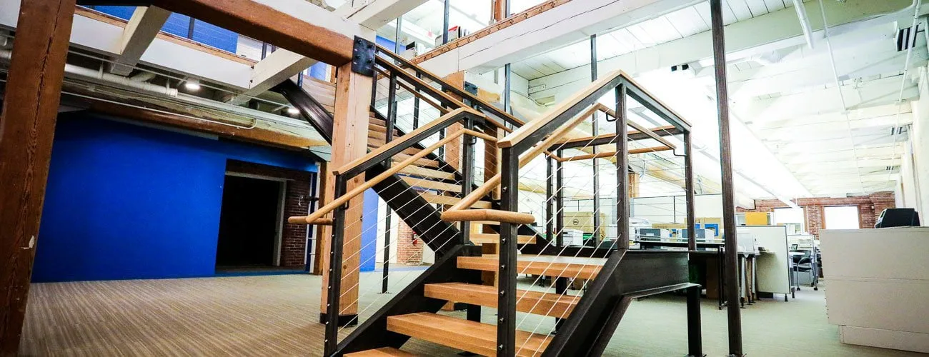 Majer Metal Works: Custom Stair & Feature Wall at Arris, Baltimore