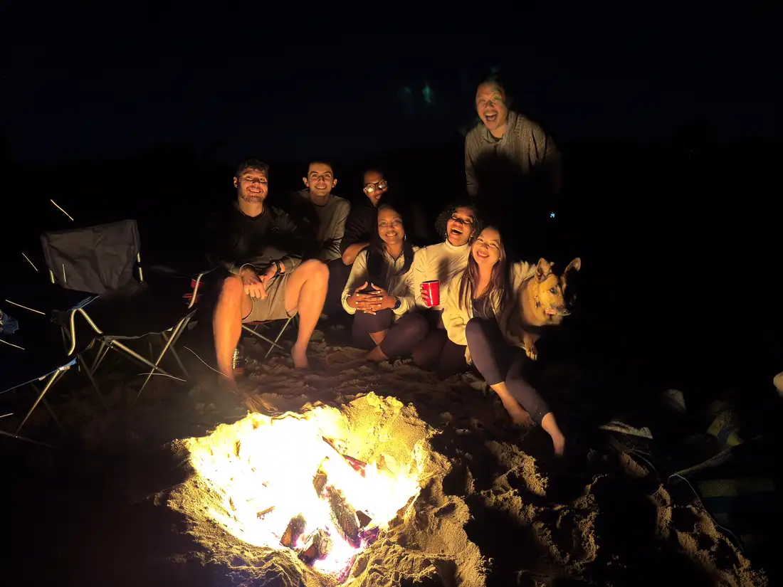 Unforgettable Beach Bonfire: A Night of Friendship and Stars