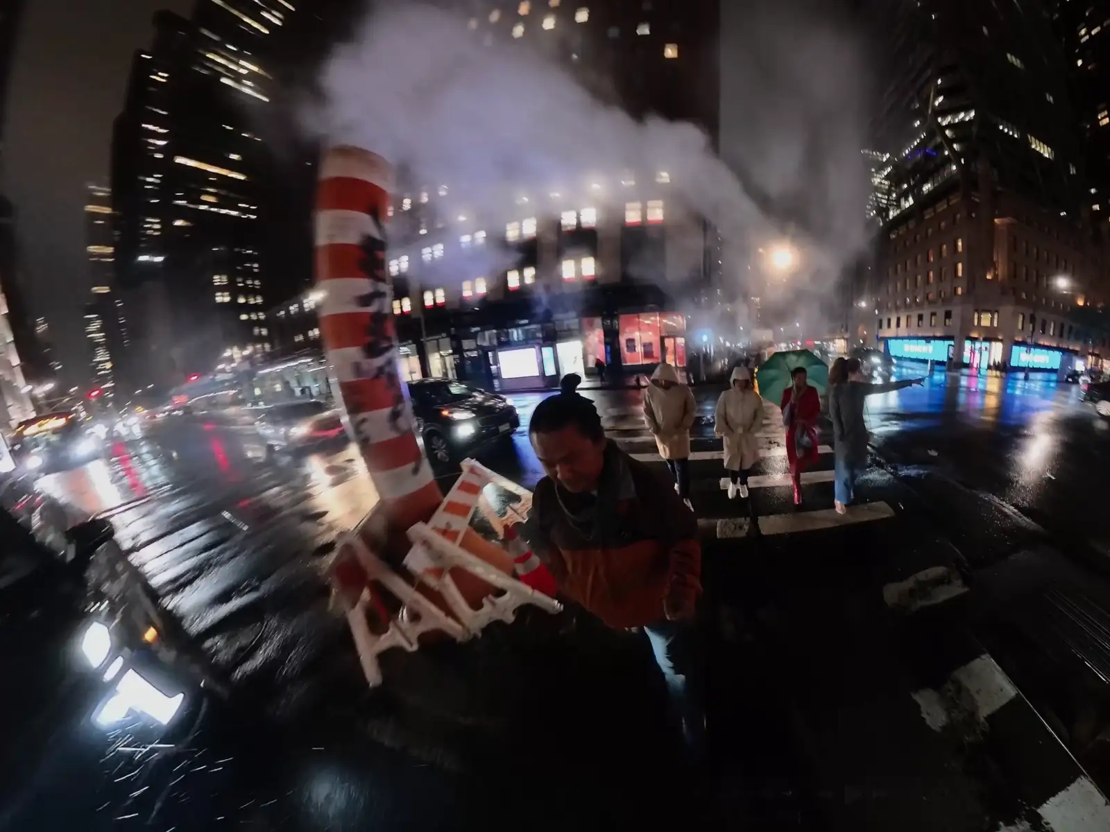 Playing with Insta360 X5 while roaming New York City